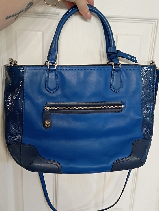 Coach Handbags - Coach Blue Poppy Blaire Tote